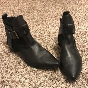 Matisse leather and calf hair boots